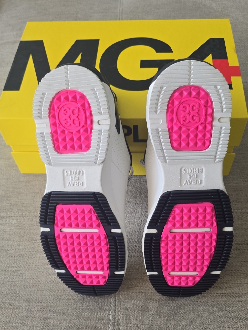 G/FORE GFORE MG4+ Solid Golf Shoe Sneaker Women's Size 8.5 Snow Twilight NEW - Picture 5 of 10
